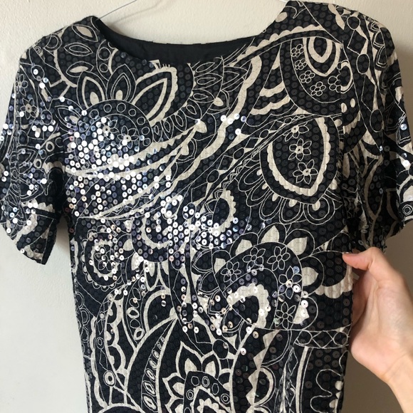 ❤️Vintage Et Al Sequin Dress Wedding Party New Year Size 4 - Picture 3 of 9